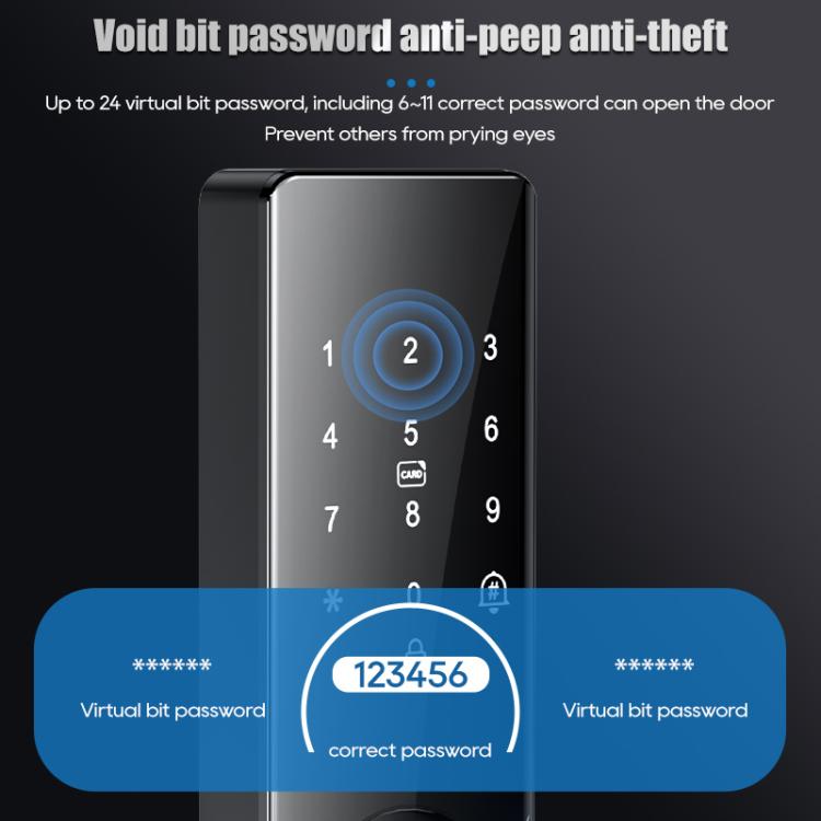 Z17 Tuya Smart WiFi Electronic Fingerprint Password Door Lock, 14.7cm, 16cm, 17cm, 18cm Z17 Tuya Smart WiFi Electronic Fingerprint Password Door Lock, 14.7cm, 16cm, 17cm, 18cm
